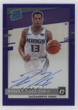 2020-21 Panini Donruss Optic Purple Prizm Signatures Robert Woodard II Auto 0jd0