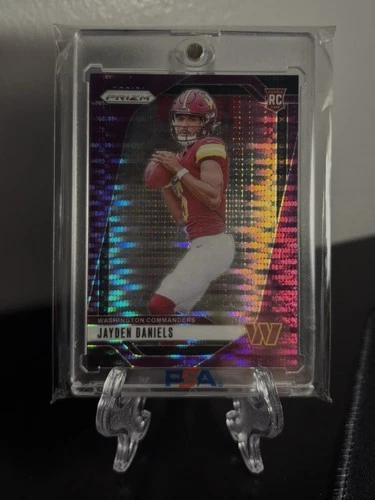 2024 Panini Prizm - Rookies Jayden Daniels #347 Purple Pulsar Prizm (RC)