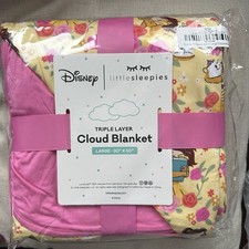 New In Pack Little Sleepies princess Belle Bamboo Large cloud blanket 50  x50  