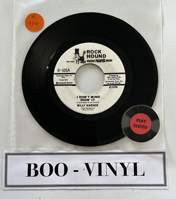 #ad #ad Billy Harner I Don#x27;t Mind Doin#x27; It 7” Vinyl Record Northern Soul Soul Funk GBP 23.15