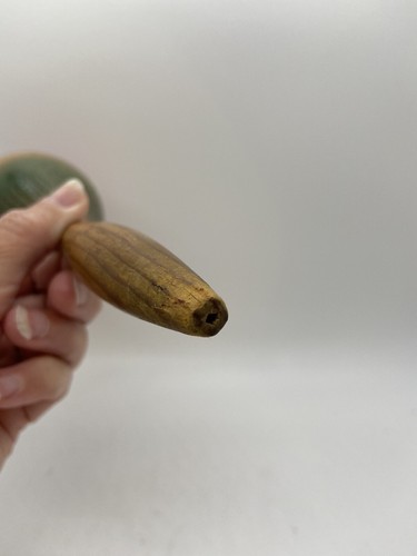 MARACA vintage MESSICANO DIPINTO A MANO circa anni 50 scuotitore singolo a percussione - Foto 8 di 10