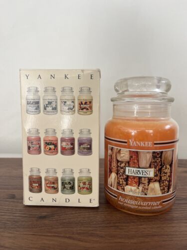 Yankee Candle "HARVEST" Autumn Large 22 oz RARE Housewarmer Line Unused With BOX