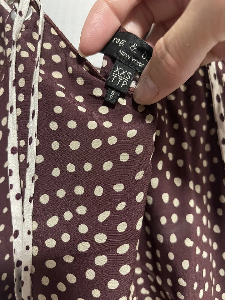 Vestido Rag and Bone Dirdre Lunares XXS Excelente Estado❗️ Foto 3 de 4