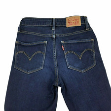 Levis 721 Jeans Womens Size 24 High Rise Skinny Dark Wash