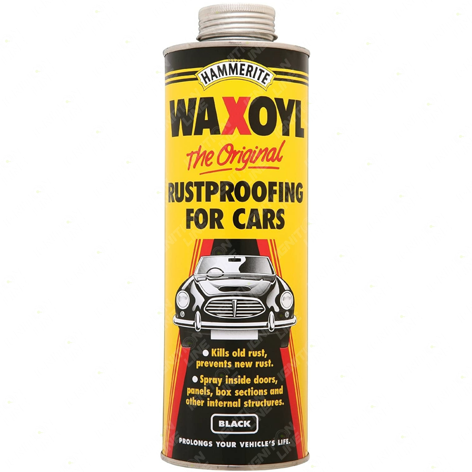 Hammerite Waxoyl Black Schutz Rust Proof Prevention 1 Ltr