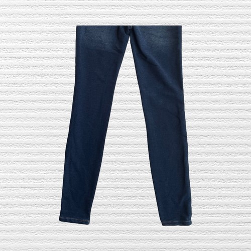 Justice Girls Legging Jeans Faded Dark Wash Blue Chambray Pull-on Size 10 Slim - Picture 8 of 11