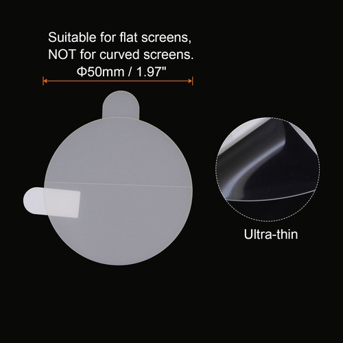 5pcs Watch Glass Screen Protectors 50mm HD High Definition TPU Waterproof Film - Zdjęcie 3 z 8
