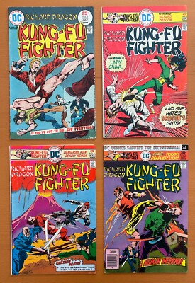 Kung-Fu fighter #2, 5, 6 & 10 KEY 1st Appearance Sandra Woosen (DC 1975) 4 x