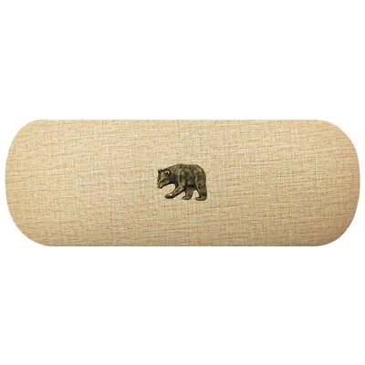GIFTING QUEEN Grizzly Bear Hard Glasses Case Bronze Bear Reading Spectacle Case Birthday Gift