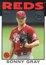 SONNY GRAY TOPPS 1986 86 RETRO 35TH ANNIVERSARY REDS 2021 21