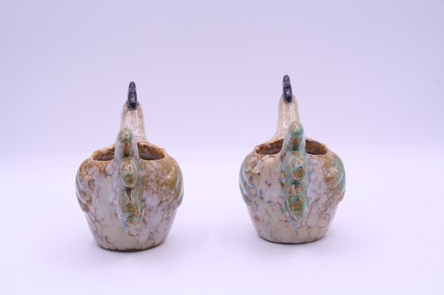 Yankee Candle Holders Brown Green Gold Set Of 2 Rooster Farmhouse Cottagecore - Picture 3 of 12