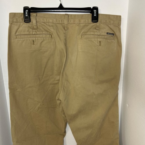 Eddie Bauer Legend Wash Men's Brown Khaki Cotton Work Chino Pants Size 36x32 - Picture 8 of 9