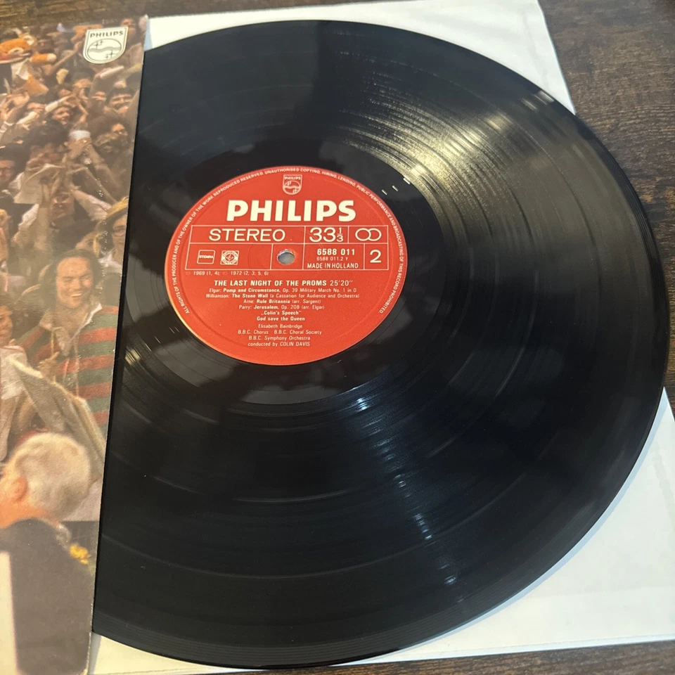 Colin Davis At The Last Night Of The Proms BBC Symphony VG+ Philips 6588 011 Foto 4 de 4