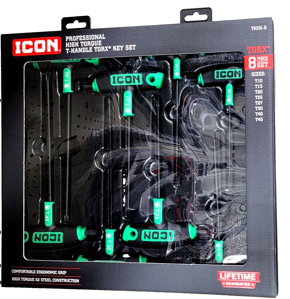 ICON Professional High Torque T-Handle TORX Key Set, 8 Piece - Image 3 of 4