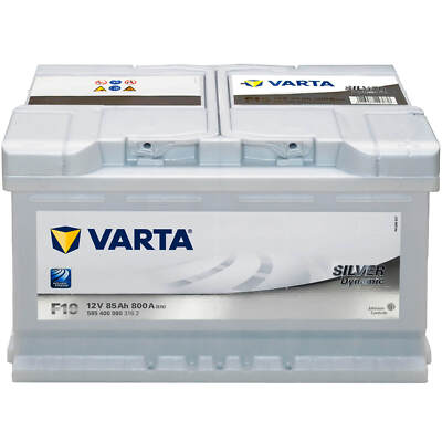 Autobatterie 12V 85Ah 800A/EN VARTA F19 Silver Dynamic Starterbatterie 585400080