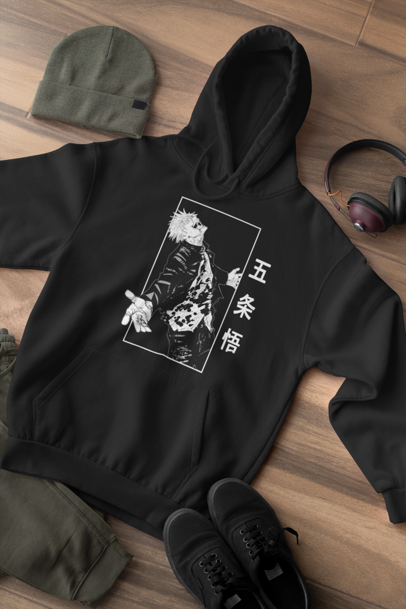 FOX Slogan Fleece Hoodie Heren - black