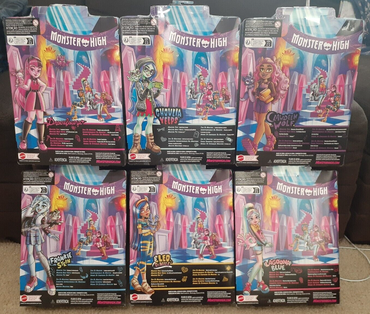 NEW Monster High G3 / 2022, ALL SIX Dolls in Individual
