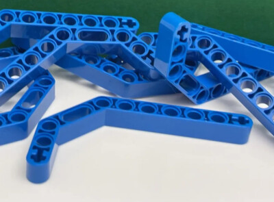 Lego Technic Balken 3 x 3,8 x 7 Balken gebogen 45° doppelt, Nr. 32009 - 10 Stück