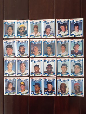 1987 M&M's Star Lineup Panel Set RYAN Mattingly BRETT Ripken GWYNN Boggs PUCKETT