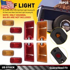 10x Amberred Lens Cab Marker Roof Running Lights For 2003-2009 Hummer H2 Sut
