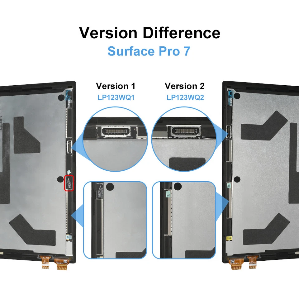 LCD Display Touch Screen For Microsoft Surface Pro 1 2 3 4 5 6 7 8 9 Go Book Lot - Image 2 of 4