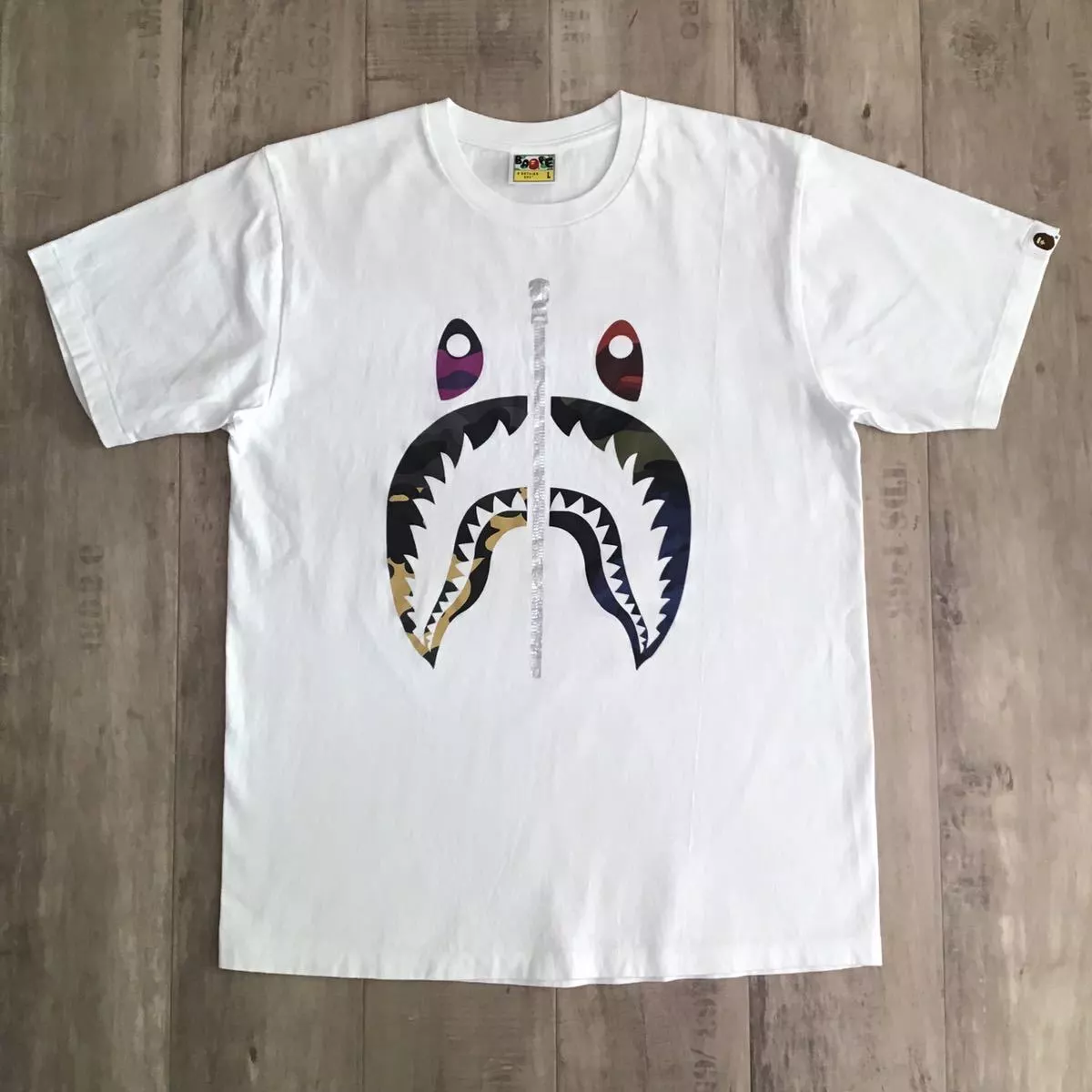 Bape shark hotsell shoulder tee