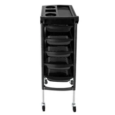 Beauty Salon Trolley Equipment Rolling Cart Tray Hair Styling Storage Station
