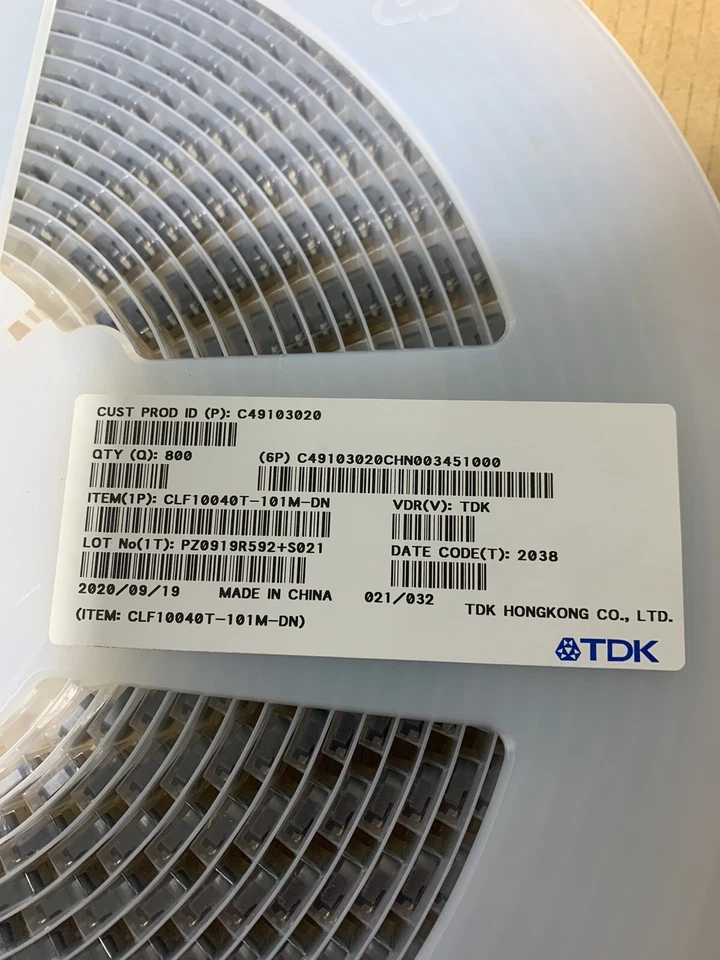 800 Quantität TDK CLF10040T-101M-D/CLF10040T-101M-DN Leistungsinduktor 100uH - Bild 3 von 4