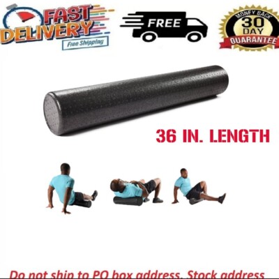 Foam Roller 36 High Density Exercise Massage Yoga Back Pain Therapy 6x36 Inches