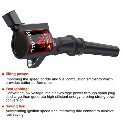 Paquete de 8 bobinas de encendido para Ford F150 Expedition Explorer 4,6 L 5,4 L con bujía - Imagen 10 de 15