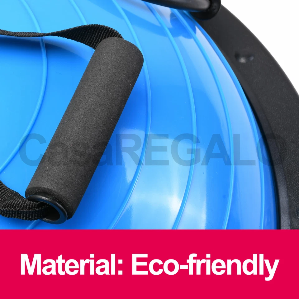 Pilates Balance Ball Gym Training Exercise Half Fitness w/ Pump & Band Yoga - image 4 of 4