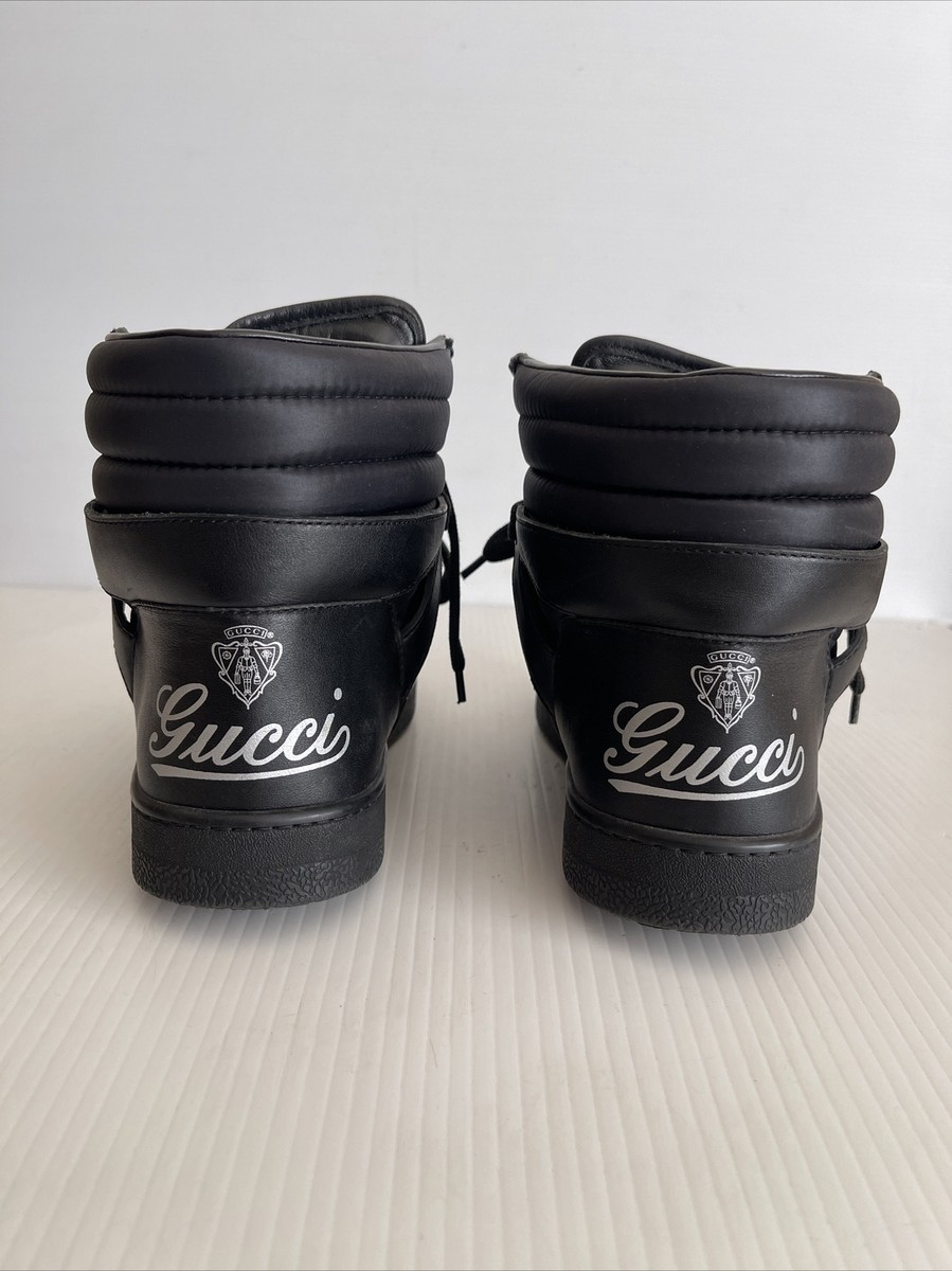 GUCCI / シューズ/--/BLK/322479 GUCCI Mens Hudson Quilted High Top Sneakers 322762- Black - 10.5