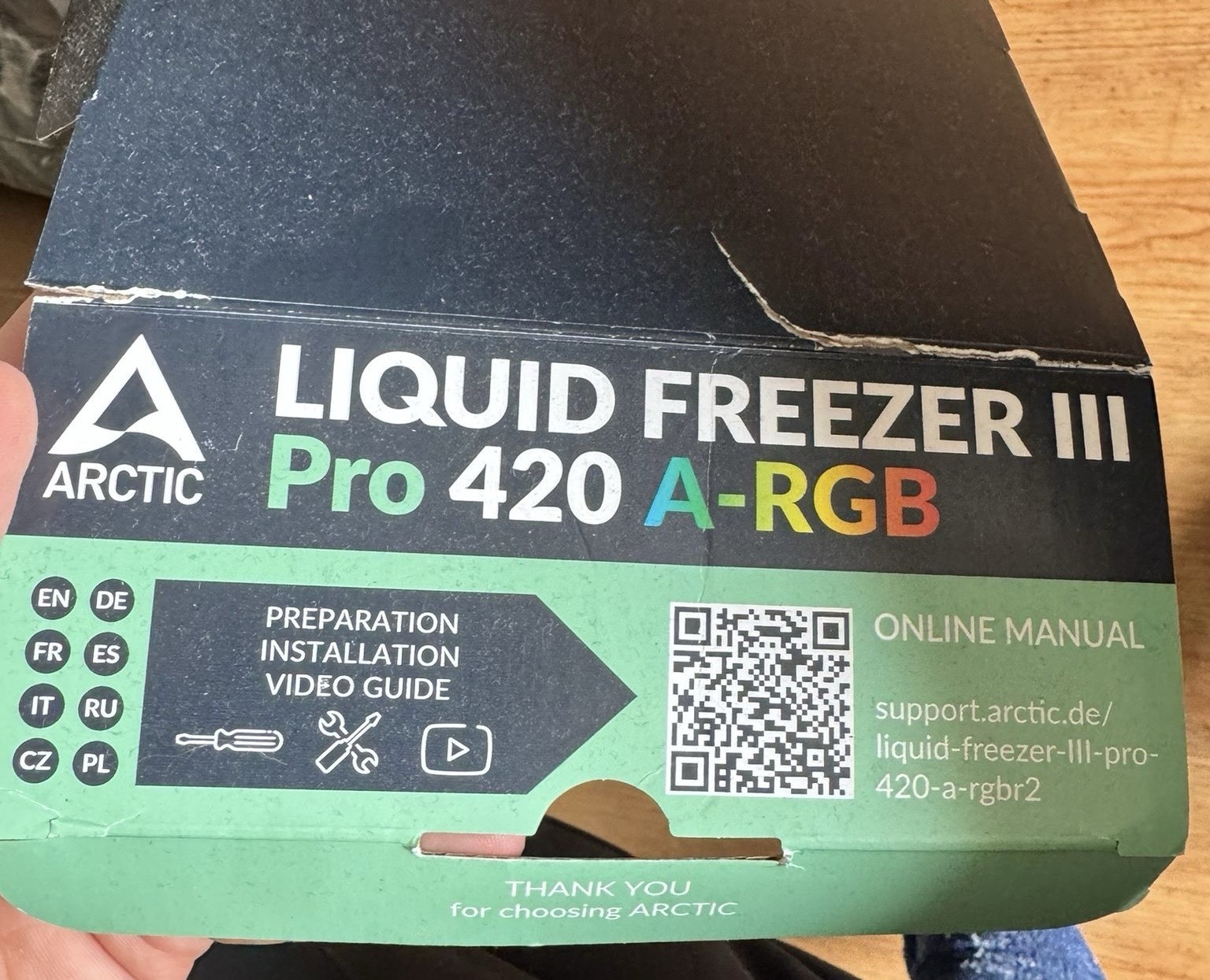 Arctic Liquid Freezer III Pro 420 A-RGB – neu, OVP beschädigt 
