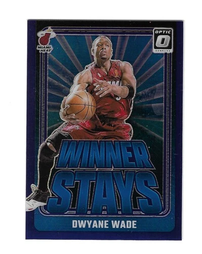 DWYANE WADE 2024-25 DONRUSS OPTIC STAYS " WINNER STAYS " PURPLE HOLO #20 $20.00