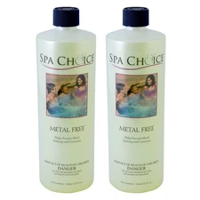 SpaChoice 1-Quart 2-Pack Premium Metal Free, Metal Gone for Spa Hot Tub, Made...