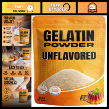 Unflavored Gelatin Powder 6 oz - Bulk Bag for Baking, Desserts Cooking - Suppo