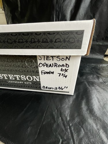 Stetson® 6X 100% Pura Pelliccia Feltro - Strada Aperta - Con Scatola - 150 Anniversari - 7 3/4 - Foto 14 di 17