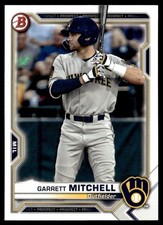 2021 Bowman Prospects Garrett Mitchell Milwaukee Brewers #BP-129
