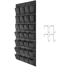 1 Pack 28 Large Pockets Hanging Shoe Organizer Over The Door Shoe Rack for Cl...