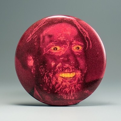 Mandy Bloody Face 1.5in Pin | Nicolas Cage 2010s Cult Horror