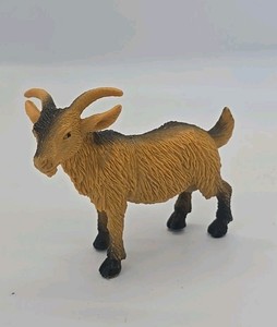 Billy Goat Farm Barn Animal Figure Tan Light Brown Retired 2011 Toy Major Inc. 