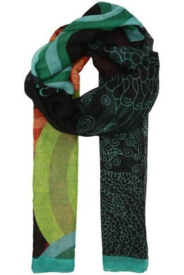 Desigual Schal Damen Tuch Strickschal Loop Mehrfarbig #20yivc7