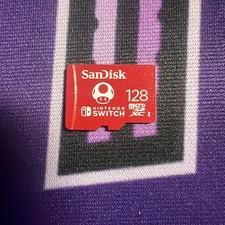 MARIO - SANDISK 128G MICRO SD XC CARD MICROSDXC FLASH MEMORY NINTENDO SWITCH
