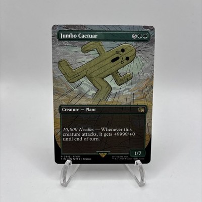 MTG Jumbo Cactuar - Borderless, NM-Mint, English Final Fantasy