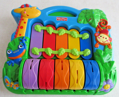 Fisher Price Rain Forest Rainbow Baby Xylophone Piano Baby Special Needs Toy