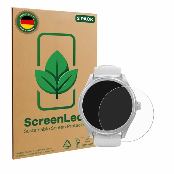 2X Screenleaf Displayschutzfolie FüR Hama Smartwatch 5010 Nachhaltig Verpackt-image