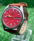 Vintage Seiko 5 Automatic || Red Dial || Men's Vintage Watch ||