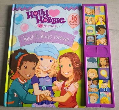 Vtg Holly Hobbie Best Friends Forever SOUND 12''BOOK 16 Buttons WORKING 2006 Rare