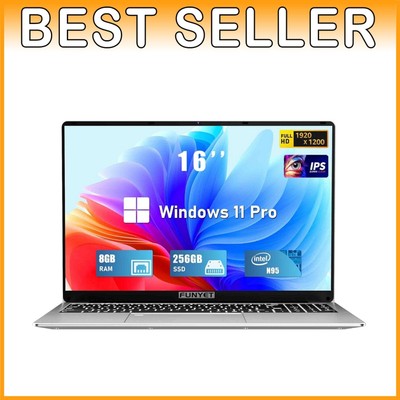 16'' Laptop Computer, Intel N95 Processor, Fingerprint Unlock