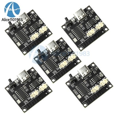 5x DC5V 3W Type C Bluetooth Audio Amplifier Board Adjustable Tuning Support TF